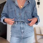 Hudson Jeans Hudson Reconstructed Denim Midi Skirt in Offshore Photo 2