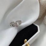 Belt Heart ring belt ring lovely ring cute ring silver ring adjustable ring Photo 2