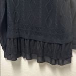 Simply Couture  Black Knit Sweater with Layered Hem 2X/3X Photo 6