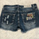GRACE IN LA   Women's Jean Shorts with Colorful Patchwork Size 27 Photo 4