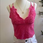 Pink Lace Crochet Cami Top Photo 1