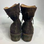 L.L.Bean Deerfield Alpine lace up boots brown suede heeled boots women’s size 8 Photo 4