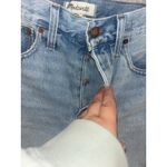 Madewell  Shorts Women's Size 24 Baggy Denim‎ Blue Jean Bermuda Button Fly Photo 2