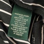 Ralph Lauren POLO : Black/White Striped, Straight Leg Pants, Size L Photo 6