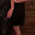 Enfocus Studio Navy and Silver Lace Formal Floor Length Dress Photo 13