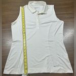 Nike  Women's Size L White Dri-Fit Victory Sleeveless Golf Polo Photo 4