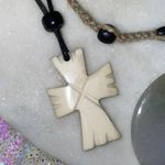 Handcrafted Green and Brown Necklace Set Photo 2