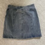 Pink Lily MY TIME TO SHINE MEDIUM WASH SIDE SLIT DENIM SKIRT Medium NWOT Photo 2