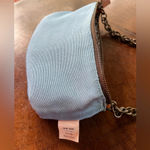 J.Crew Vintage Y2K Small  Blue Silk Shoulder Bag with chain EUC Photo 3