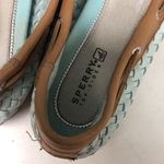 Sperry  TOPSIDER Audrey Woven Mint Boat Deck Shoes Womens 8‎ Leather Photo 6