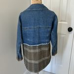 Treasure & Bond  Mixed Media Plaid and  Denim Jacket Photo 3