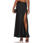 Bec & Bridge Camille Satin Maxi Skirt Black Womens Size 4 Photo 1