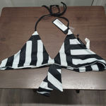 Tavik Swimwear NWT Size XS Black White Stripe Daydreamer Reversible Bikini Top Photo 0