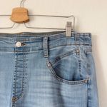 Chico's  Wide Leg Pull On Ankle Crop High Rise Jeans Size 14 Photo 2
