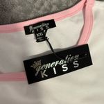 Dolls Kill  High Class Persona Baby Tee Im Couture, White/Pink, XXL Photo 2