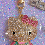 Hello Kitty  Crystal Keychain – Rhinestone Bow Charm in Gift Box (NWT)​ Photo 0