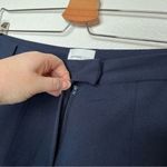 AnotherEight london navy blue high waisted wide leg dress pants capris size 14 Photo 4