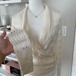 Hillard & Hanson NWT Elegant Cream Sweater Size M Photo 3