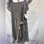 Melrose and Market  | Floral Flutter Sleeve Smocked Fit and Flare Dress XL NWT Photo 4