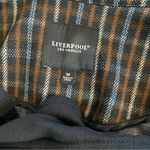 Liverpool Dickey jacket Blazer brown tan blue plaid size medium Photo 4