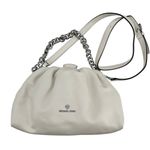 Michael Kors Nola Small Crossbody Bag white silver hardware clasp travel Photo 1