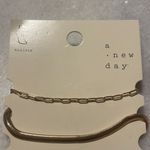 A New Day  ankle bracelets gold tone herringbone Cuban link fashion jewelry New Photo 5