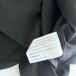 Shoshanna  Solid Black Scalloped Crepe Short Sleeve Top Size 0 Photo 7