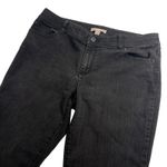 Chico’s Black Wash Mid Rise Straight Leg Stretch Jeans Size 12 Short Chico’s 2S Photo 0