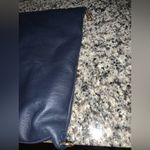 Rare Nora Lozza leather Italian quite luxury handbag navy tan boho classic $680 Blue Photo 10