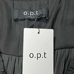 𝅺OPT ONE PRETTY TIME Tianna Mini Dress XL Black Pleated Ruffle Tiered Silky Photo 10