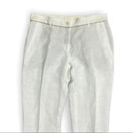 Moschino White Linen Blend Trouser, Size 12 Photo 2