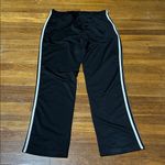 Adidas  Women’s Black Athletic Pants, Straight Leg, Sz Large Photo 2