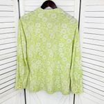 Mossimo Vintage Retro Floral Print Popover Shirt Green Medium Green Photo 7