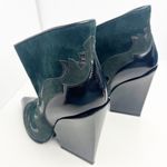 Sergio Rossi  Black Green Western Pointy Toe Ankle Booties, EU 36 Photo 10