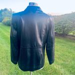 Style & Co Black Leather Petite Jacket Photo 12