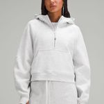 Lululemon Scuba Oversized Half-Zip Hoodie Heathered Core Ultra Light Grey M/L Photo 0