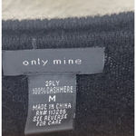Y2K Only Mine Sweater Women's XS 2 Ply Cashmere Black V Photo 4