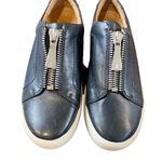 Frye Lena Black Leather Low Zip Oxford Sneaker Size 7 Photo 1