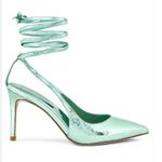 Jeffrey Campbell  - Caia Pump in Mint Metallic Green Photo 5