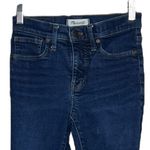 Madewell 9” Mid Rise Skinny Jeans Blue Dark Wash Fading Whiskering Photo 2