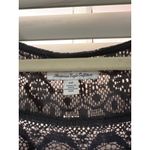 American Eagle  Outfitters Black Lace Scoop Neck 3/4 Sleeve Top S/P Photo 2