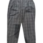 ZARA Woman's Medium Gray Plaid High Rise Office Academia Work Dress Pants Photo 0