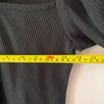 Cult Gaia  Black Mora Top Ribbed Cut-Out Long Sleeve Blouse Women's size XS Photo 9