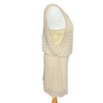 Free People  Tan Boho Crochet Lilly Mini Dress  S Photo 2