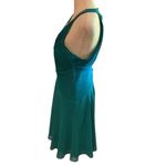 Calvin Klein  Teal Halter Formal/Simi Formal Chiffon Dress WORN ONCE Photo 6