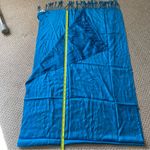 Liz Claiborne Turquois Fringe Shawl Scarf NWT Photo 4