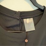 CALIA Women's Dolphin Hem Extended Shoulder Dress size L black Size L Photo 6