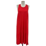 Sweaty Betty Explorer Ace Midi Dress Sleeveless Lightweight Red Size Large Photo 2