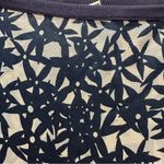 Diane Von Furstenberg  Navy and Cream Geometric Silk Pencil Skirt Size: 8 Photo 6