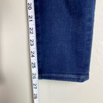 EXPRESS Skinny Mid Rise Hyperstretch Dark Wash Denim Jean Size 14 Regular Inseam Photo 11